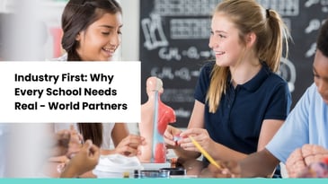 Students engaging in hands-on learning activities in a classroom, highlighting the importance of real-world industry partnerships in VETDSS programs.